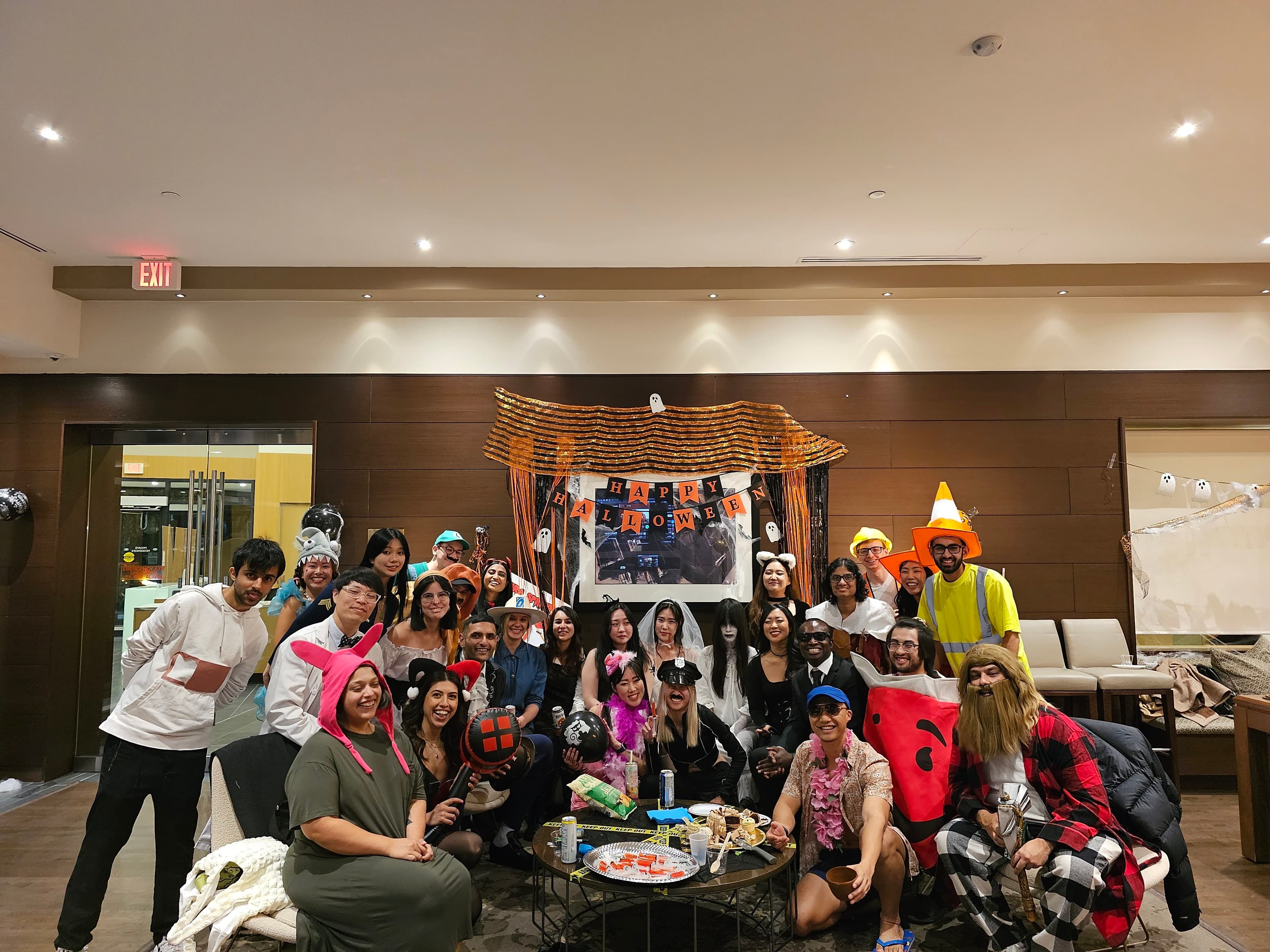Marmik Patel at a halloween party in toronto, 2023